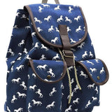Horse Printed Canvas Backpack - Crazy Like a Daisy Boutique #