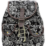 Paisley Printed Canvas Backpack - Crazy Like a Daisy Boutique #