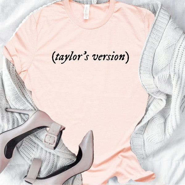 Taylor's Version Graphic Crew Neck Tee - Crazy Like a Daisy Boutique #