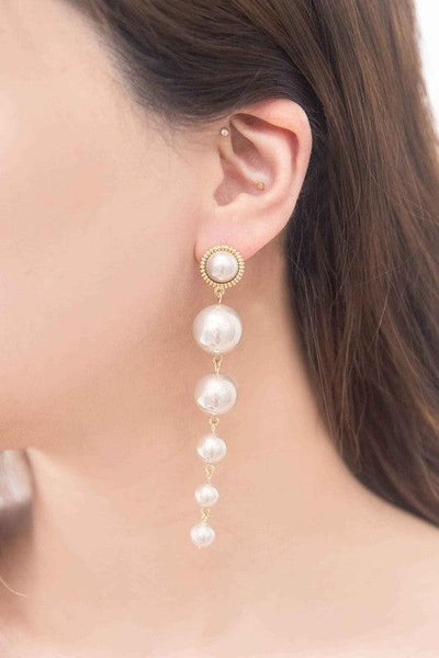 Sun Pearl Dangle Earrings - Crazy Like a Daisy Boutique #