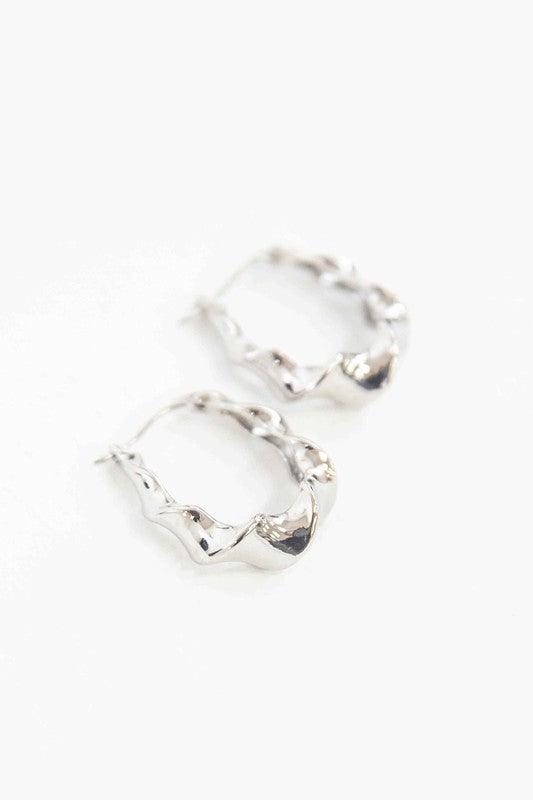 Twisted Hoop Earrings - Crazy Like a Daisy Boutique