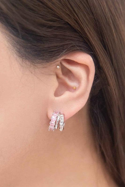 Pink Rocket Hoop Earrings - Crazy Like a Daisy Boutique #