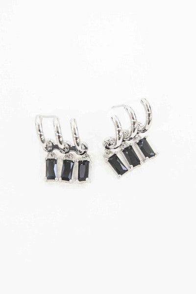 Into the Dark Tri Hoop Earrings - Crazy Like a Daisy Boutique #