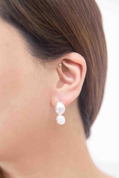 Double Pearl Earrings - Crazy Like a Daisy Boutique #