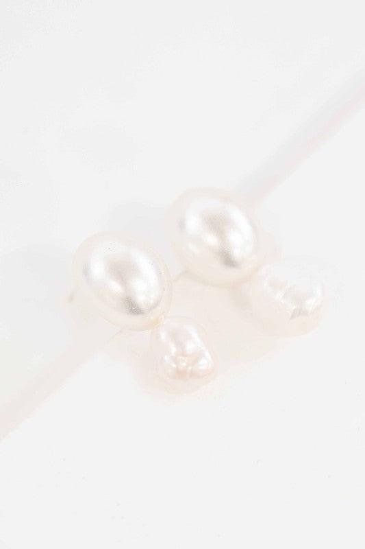 Double Pearl Earrings - Crazy Like a Daisy Boutique