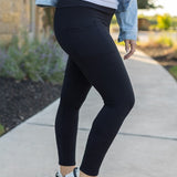 Black FULL LENGTH Leggings with POCKETS - Crazy Like a Daisy Boutique #