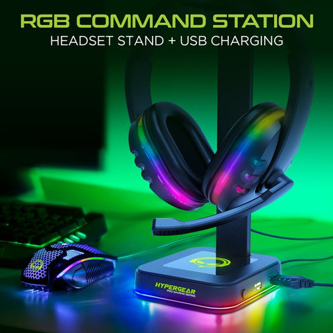 HyperGear RGB Command Station Headset Stand - Crazy Like a Daisy Boutique