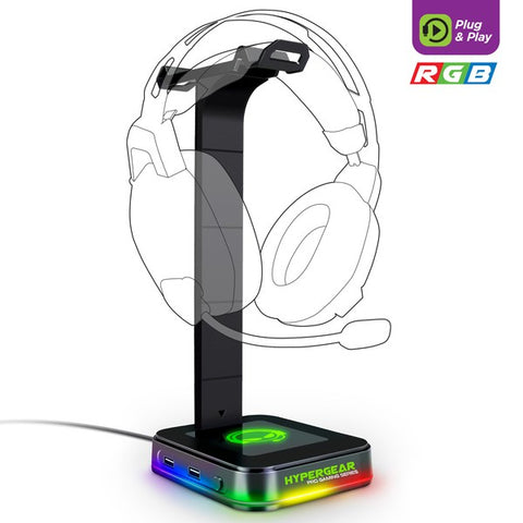 HyperGear RGB Command Station Headset Stand - Crazy Like a Daisy Boutique
