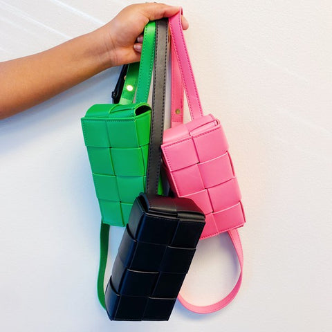 Candy Cube Woven Sling Bag - Crazy Like a Daisy Boutique