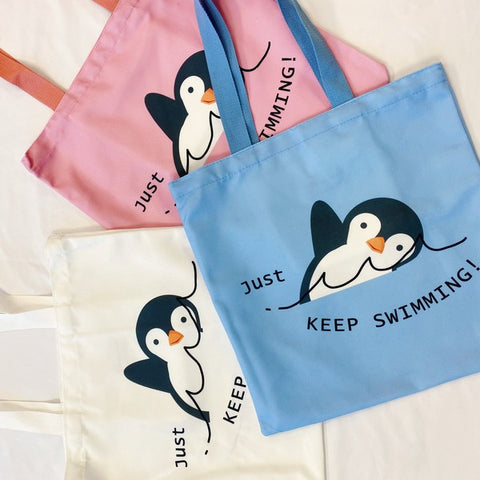 Just keep Swimming Eco Bag - Crazy Like a Daisy Boutique
