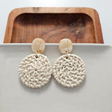 Dominica Earrings - Light Rattan - Crazy Like a Daisy Boutique #