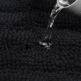 2PC Grey Soft Cozy Plush Chenille Bath Mat Set - Crazy Like a Daisy Boutique #