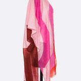 Swirly Color Print Light Weight Kimono Cardigan - Crazy Like a Daisy Boutique #