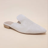GEM-39 - POINTED TOE SLIP ON MULE FLATS - Crazy Like a Daisy Boutique #