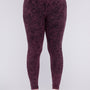 Plus Mineral Washed Wide Waistband Yoga Leggings - Crazy Like a Daisy Boutique #