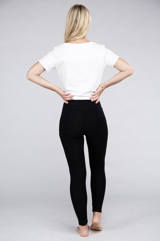 Active Leggings Featuring Concealed Pockets - Crazy Like a Daisy Boutique #
