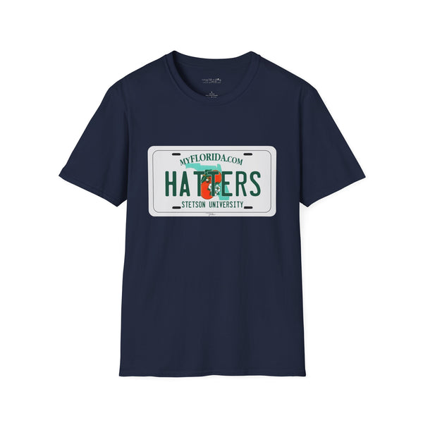 Stetson Hatters License Plate - Unisex Softstyle T-Shirt