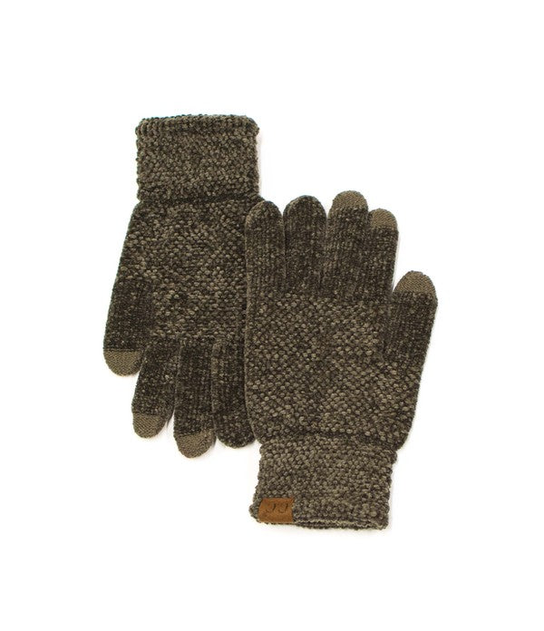 CC Chenille Touch Gloves - Crazy Like a Daisy Boutique