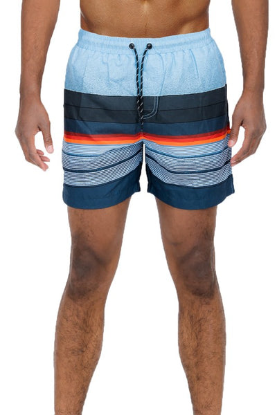 Blue stripes Swim Shorts