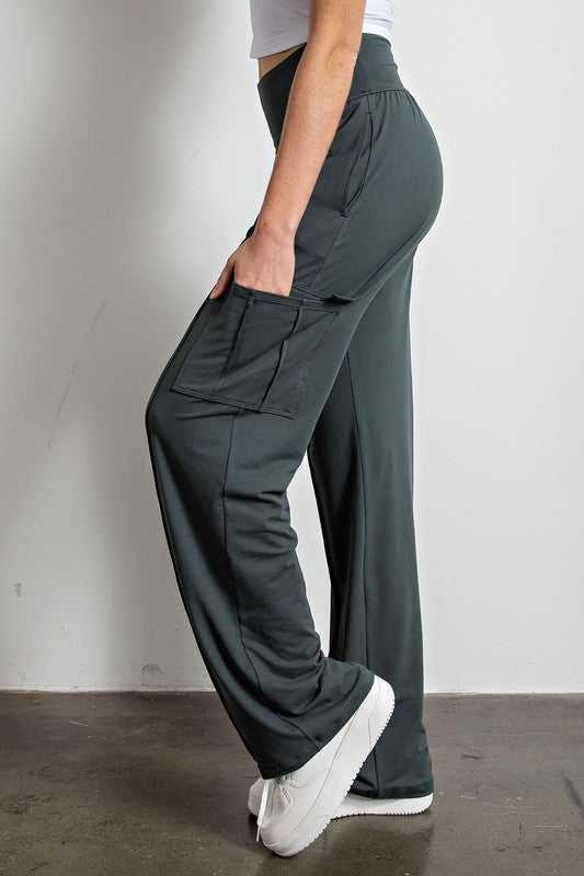 Butter Straight Leg Cargo Pants - Crazy Like a Daisy Boutique
