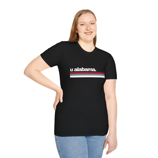 University of Alabama Stripes - Unisex Softstyle T-Shirt