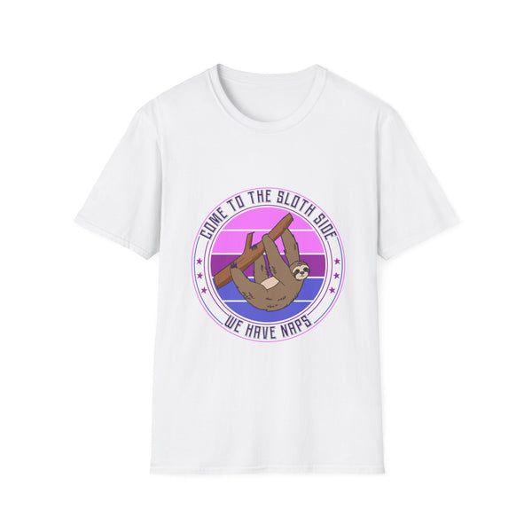 Come to the Sloth Side - Short Sleeve V-Neck Tee