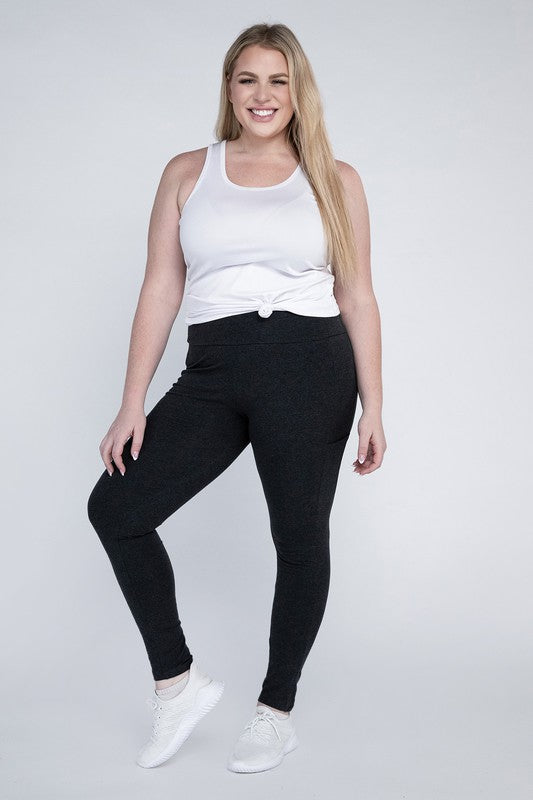 Plus Everyday Leggings with Pockets - Crazy Like a Daisy Boutique