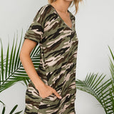 CAMOUFLAGE SHIFT DRESS - Crazy Like a Daisy Boutique #