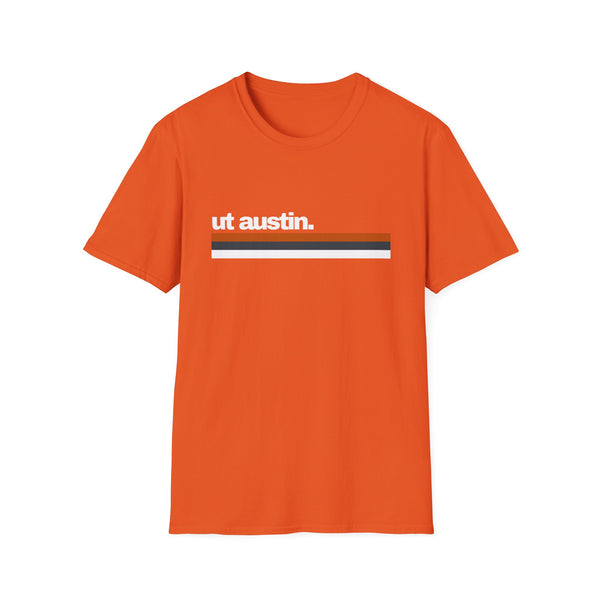 University of Texas Austin Stripes - Unisex Softstyle T-Shirt
