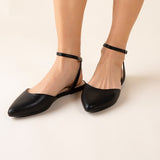 LINDEN-S Ankle Strap Flats - Crazy Like a Daisy Boutique #