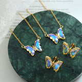 Gold-Plated Butterfly Pendant Necklace - Crazy Like a Daisy Boutique #