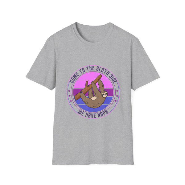 Come to the Sloth Side - Short Sleeve V-Neck Tee