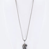 Fringe Crystals & Teardrop Pendant Necklace Set - Crazy Like a Daisy Boutique #