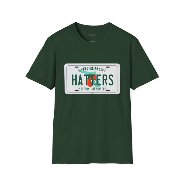 Stetson Hatters License Plate - Unisex Softstyle T-Shirt