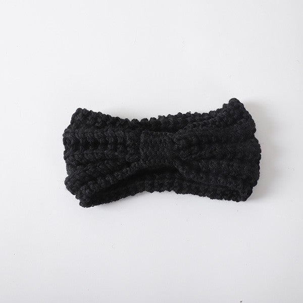 KNITTED BOW WINTER HEAD BAND