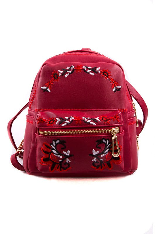 EMBROIDED BACKPACK
