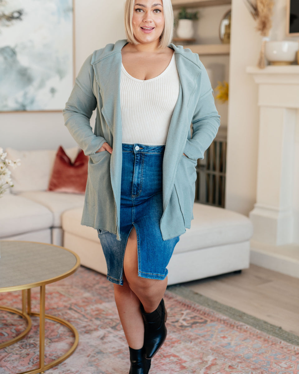Always Be There Cargo Denim Skirt - Crazy Like a Daisy Boutique