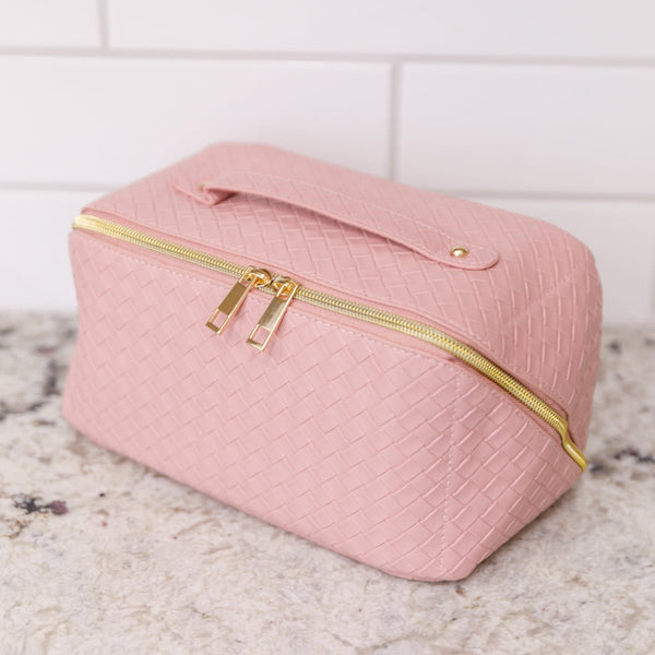 New Dawn Large Capacity Cosmetic Bag in Pink