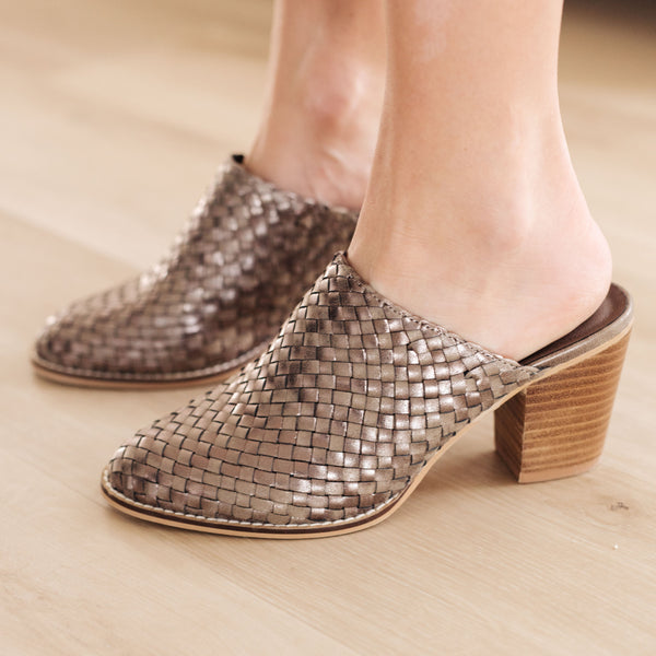 Walk With Me Woven Mules