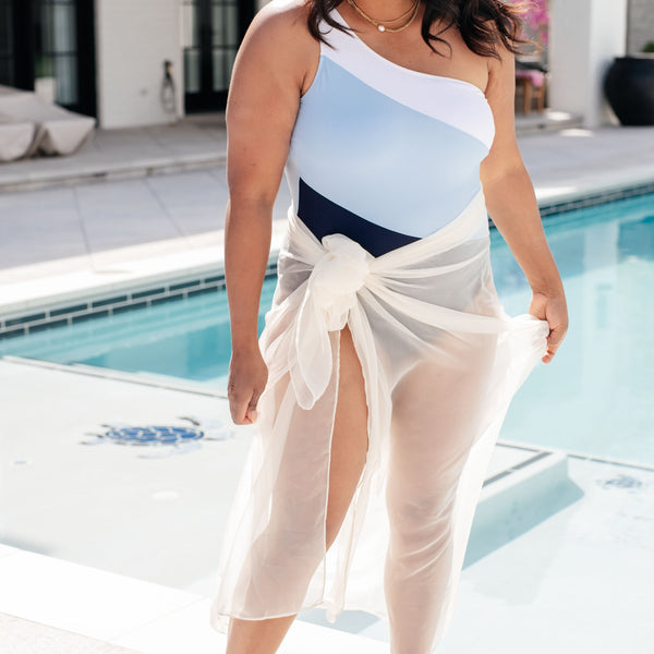 Wrapped In Summer Versatile Swim Cover in White