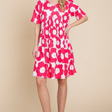 BOMBOM Flower Print Ruched Dress - Crazy Like a Daisy Boutique #