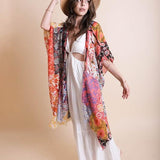 Boho Floral Patchwork Kimono - Crazy Like a Daisy Boutique