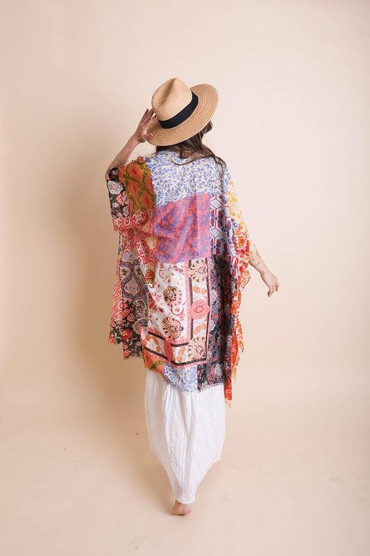 Boho Floral Patchwork Kimono - Crazy Like a Daisy Boutique #