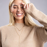 Mock Neck Pullover - Crazy Like a Daisy Boutique #
