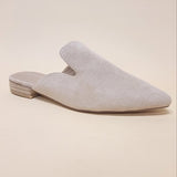 GEM-39 - POINTED TOE SLIP ON MULE FLATS - Crazy Like a Daisy Boutique