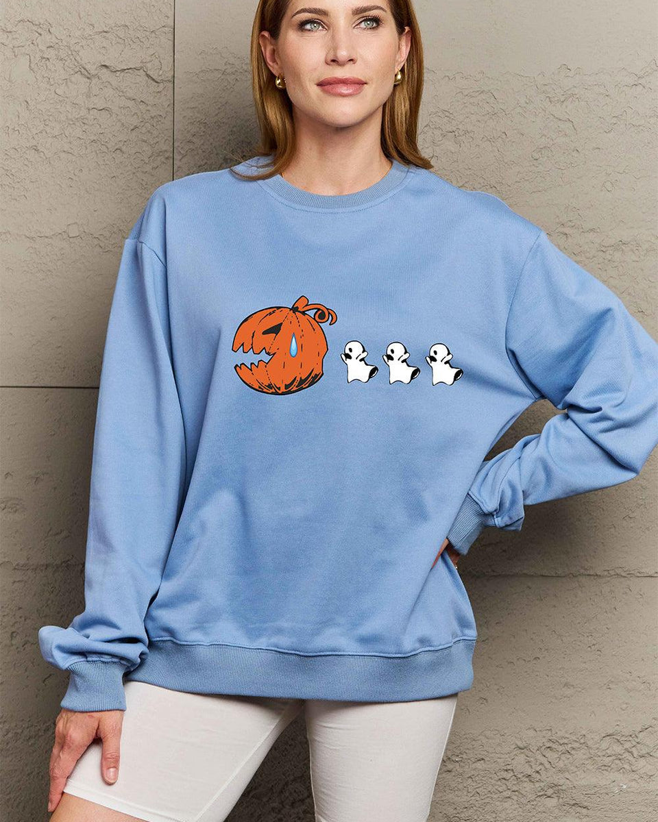 Simply Love Full Size Graphic Dropped Shoulder Sweatshirt - Crazy Like a Daisy Boutique