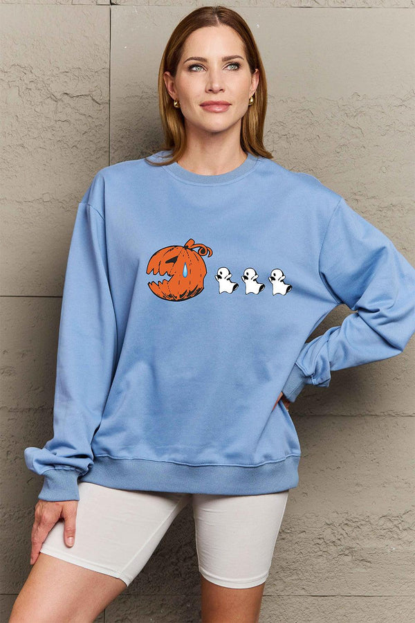 Simply Love Full Size Graphic Dropped Shoulder Sweatshirt - Crazy Like a Daisy Boutique #