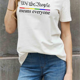 Simply Love Full Size MEANS EVERYONE Graphic Cotton Tee - Crazy Like a Daisy Boutique #