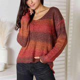 Gradient V-Neck Sweater - Crazy Like a Daisy Boutique #