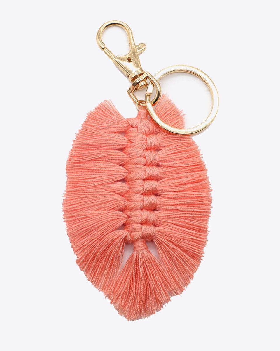 Assorted 4-Pack Leaf Shape Fringe Keychain - Crazy Like a Daisy Boutique